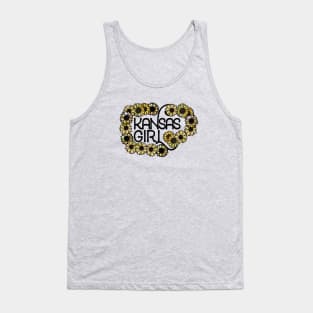 Kansas Girl Vintage Sunflower Tank Top